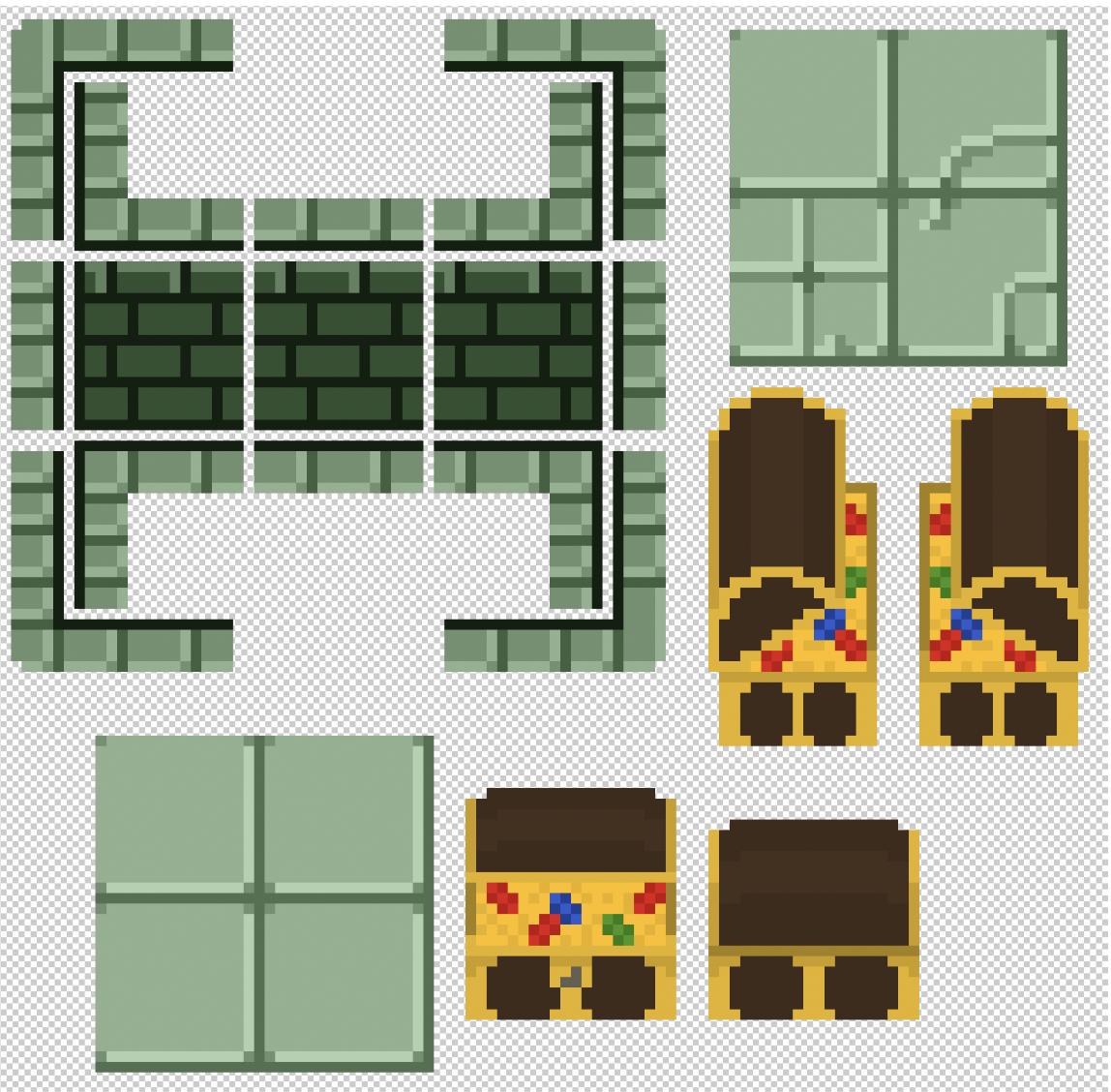 Sample chest and tile blocks