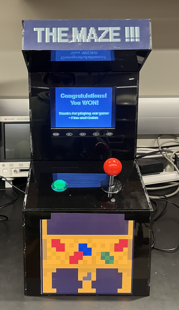 Full maze arcade cabinet