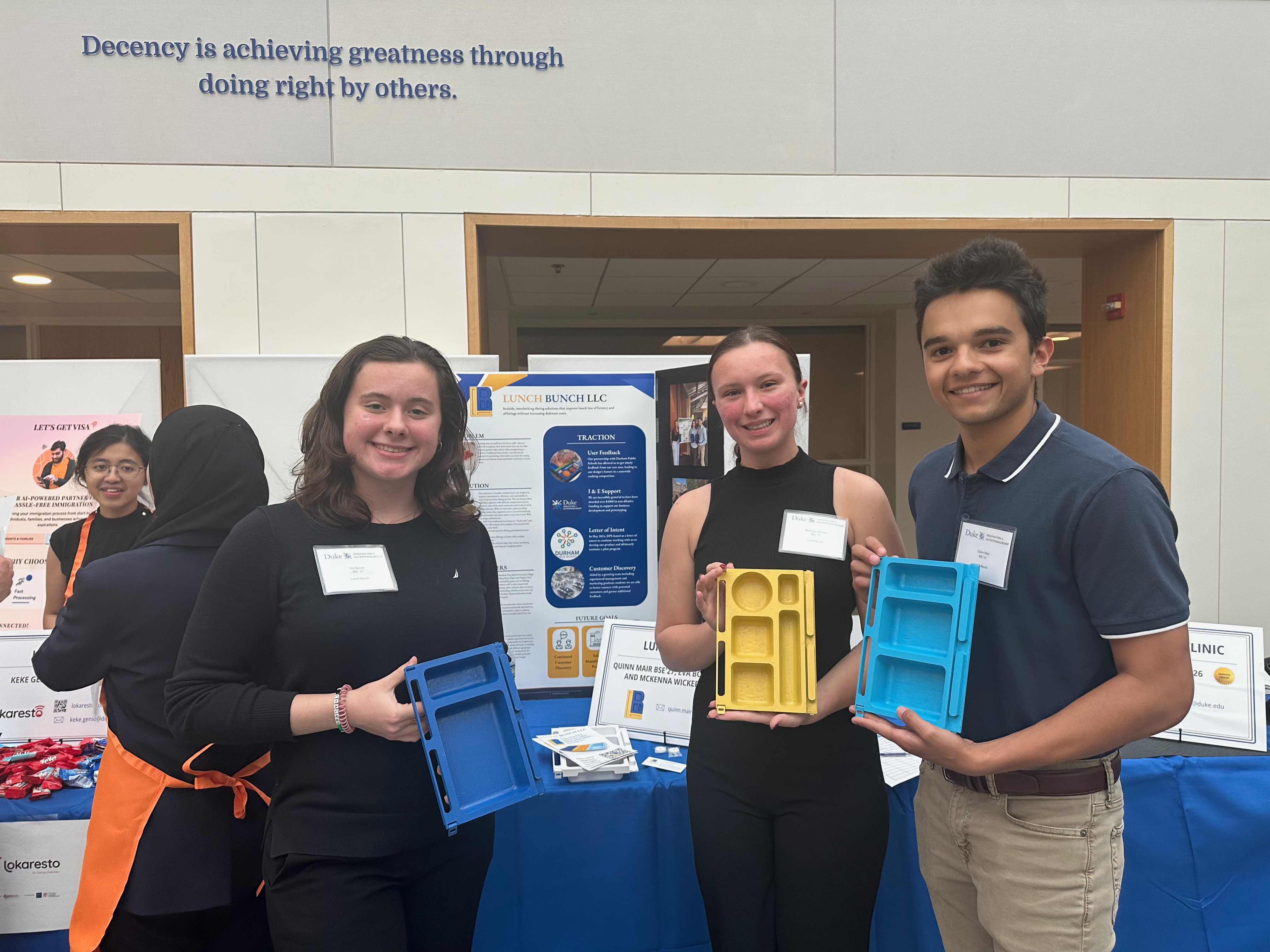 My team and I at the Duke startup showcase
